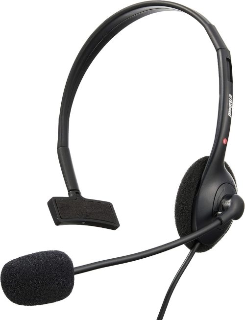 バッファロー(BUFFALO) 片耳ヘッドバンド式ヘッドセット BSHSHUM115