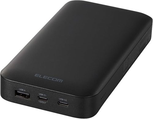 エレコム(ELECOM) USB PD モバイルバッテリー EC-C17LBK