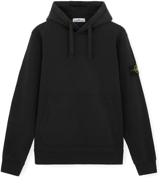 ストーンアイランド(STONE ISLAND) ORGANIC COTTON FLEECE スウェットシャツ ドローストリング付きフード&ポケット