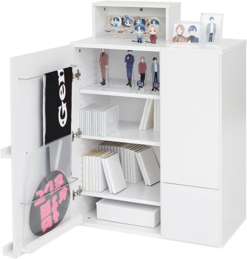 ロウヤ(LOWYA) OSHITERU オシテル 推し活収納 グッズ収納 漫画収納 大容量 木製 幅75