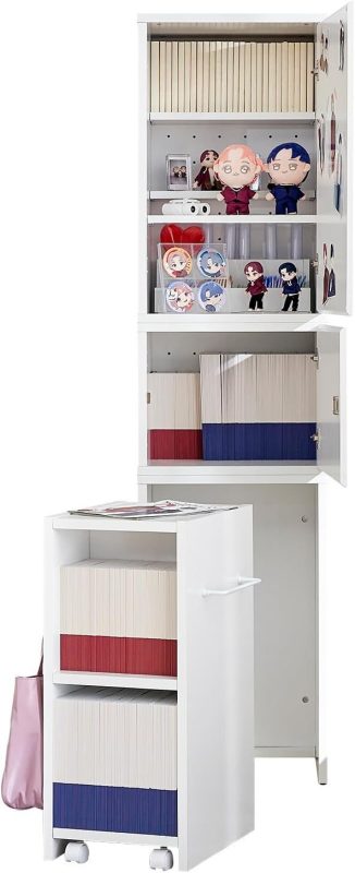 ロウヤ(LOWYA) OSHITERU オシテル 鍵付き本棚 推し活収納 幅45