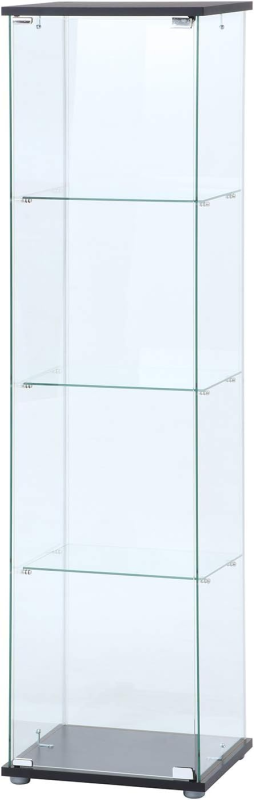 不二貿易 ガラスコレクションケース クリア 4段 98880 TMG-G130