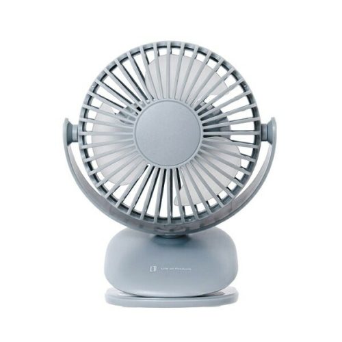 ライフオンプロダクツ(Life on Products) 充電式ラウンドミニクリップファン LCAF013