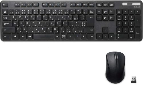エレコム(ELECOM) 無線薄型フルキーボード&マウス TK-FDM110MBK