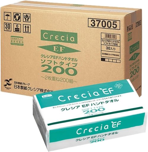 日本製紙クレシア(NIPPON PAPER CRECIA) クレシアEF ハンドタオル ソフトタイプ200