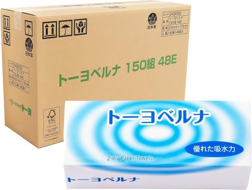 トーヨ(TOYO PAPER) トーヨベルナ 水に流せる ペーパータオル 243050