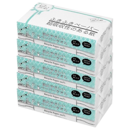 紺屋商事(Konya Corporation) 超吸収する紙ふきふきペーパータオル 中判200枚入り 5パック