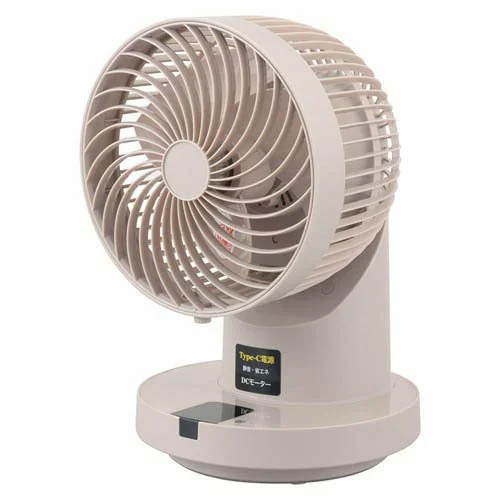 オーム電機(OHM) 360°首振サーキュレーター 静音DCモーター USB給電 FF-SQ862TC