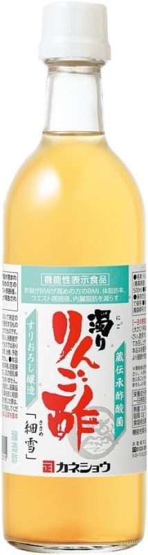 カネショウ 濁りりんご酢 細雪