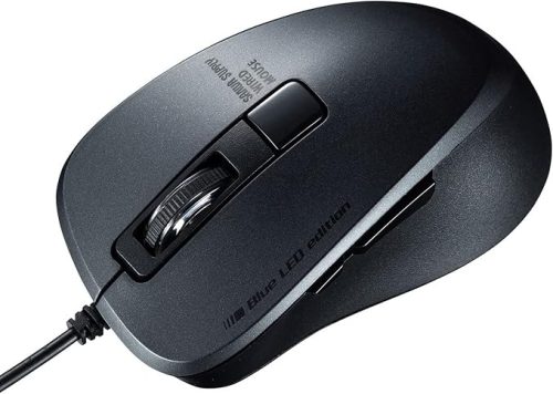 サンワサプライ(SANWA SUPPLY) 有線Type-CブルーLEDマウス MA-BLC156BK