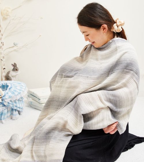 スイートマミー(Sweet Mommy) 授乳ケープにもなる 3重ガーゼおくるみ