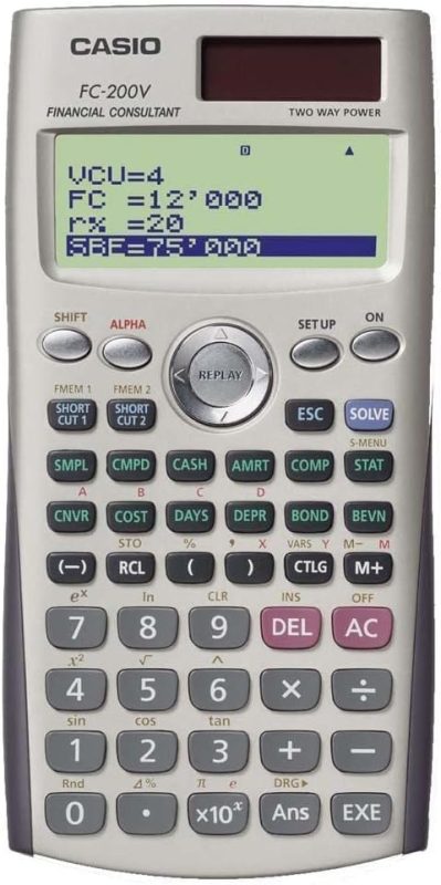 カシオ(CASIO) 金融電卓 FC-200V