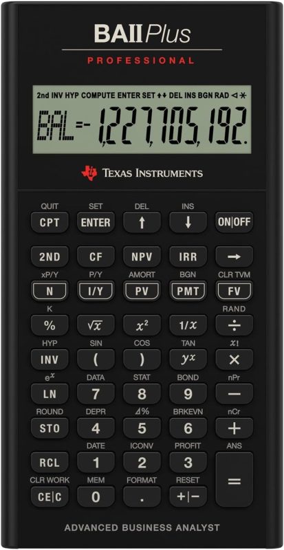 テキサスインスツルメンツ(Texas Instruments) BA II Plus Professional Financial Calculator