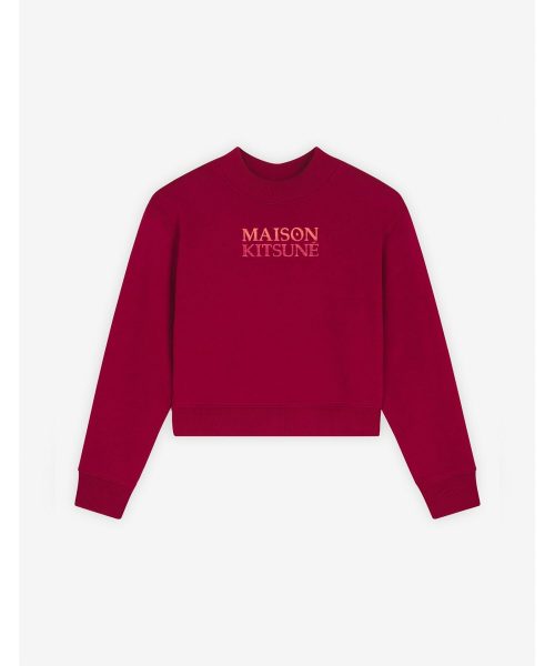 メゾンキツネ(MAISON KITSUNE) グラディエント メゾン キツネ ボクシー スウェットシャツ