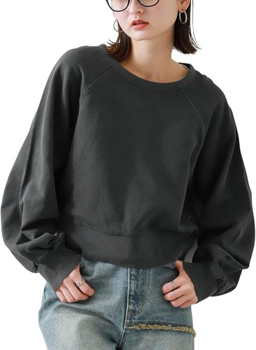 センスオブプレイス(SENSE OF PLACE) ピグメントクロップドスウェット