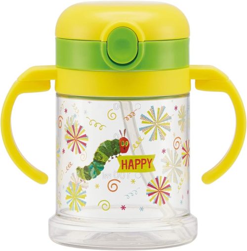 スケーター(skater) 折りたたみハンドル付ストローマグ 260ml はらぺこあおむし