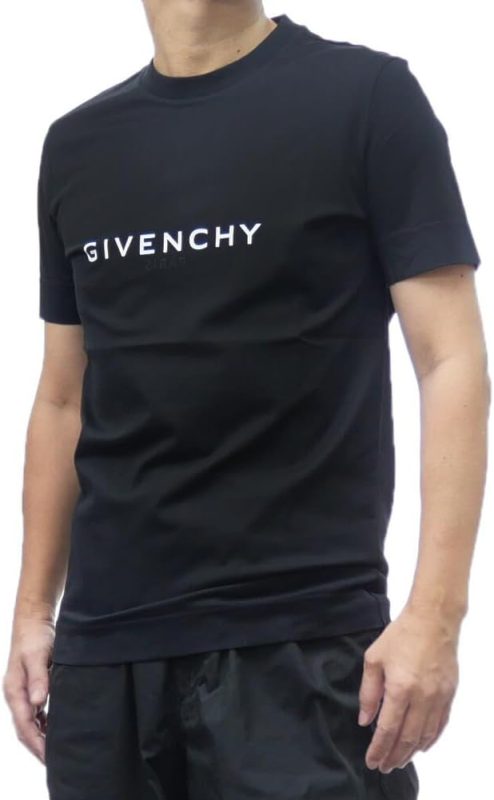 ジバンシィ(GIVENCHY) スリム リバースブランドロゴ コットンTシャツ