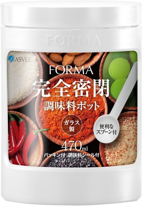 アスベル ガラス調味料ポットミニ フォルマ