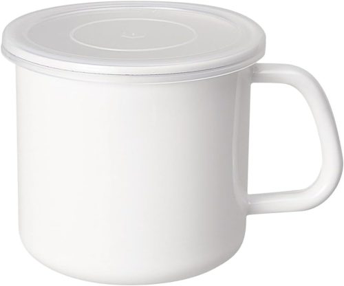 野田琺瑯(NODA HORO) 持ち手付ストッカー丸型S MSｰ12M