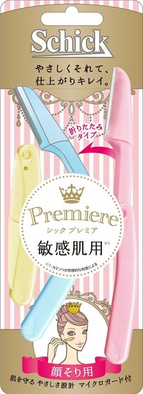 シック(Schick) プレミア敏感肌用 折りたたみタイプＬディスポ ３本入