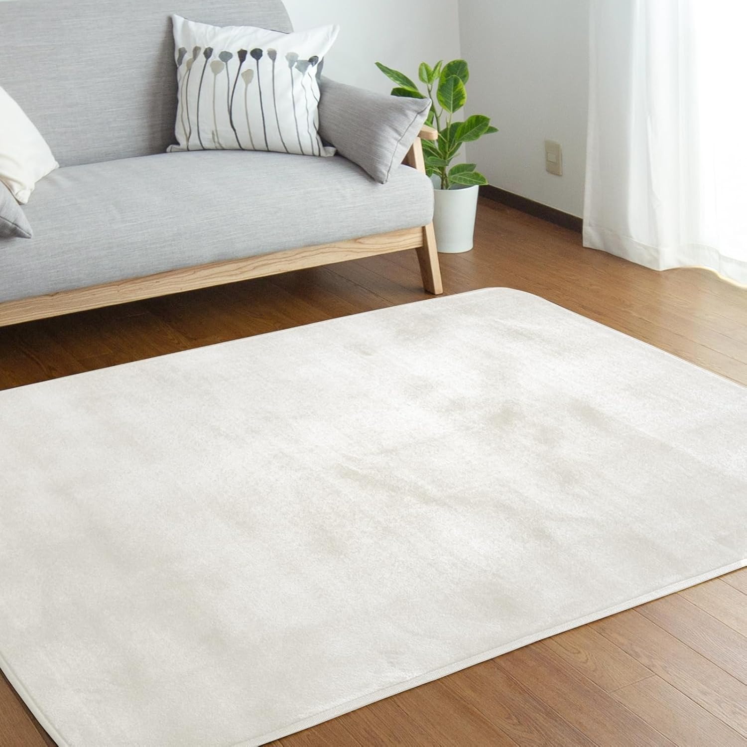 高級ムートンラグ200×200 厚さ約4cm 毛足約1cm 【公式通販】