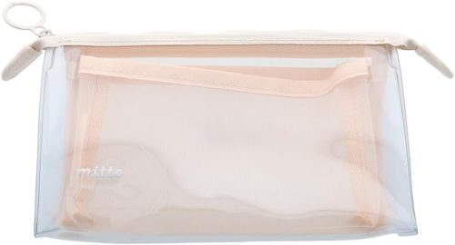 サンスター文具 mitte クリアポーチ メッシュ マチ