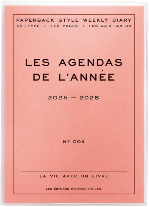 ハイタイド(HIGHTIDE) Poche 手帳 2025 2025年3月始まり A6 週間ブロック 25sa4