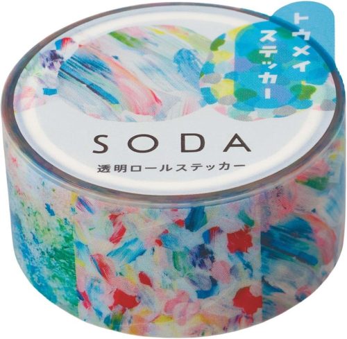 キングジム(KingJim) 透明マスキングテープ SODA ステッカータイプ エノグ CMTS20-006