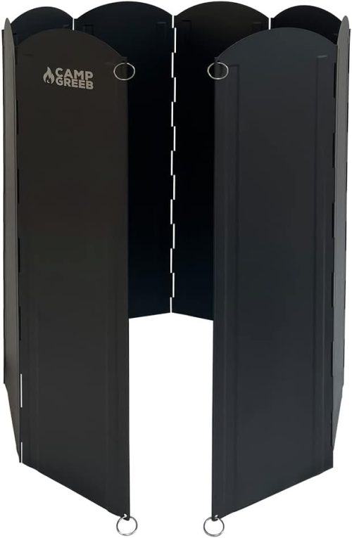 キャンプグリーブ(CAMPGREEB) ウインドスクリーン 黒 大型 風防 60cm