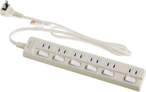 エルパ(ELPA) ランプレススイッチタップ ホワイト WLS-610EB