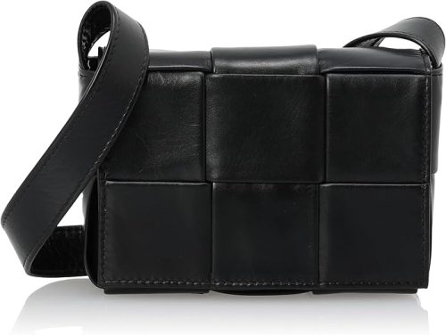 ボッテガ・ヴェネタ(BOTTEGA VENETA) カセット レザー マキシイントレチャート マイクロバッグ