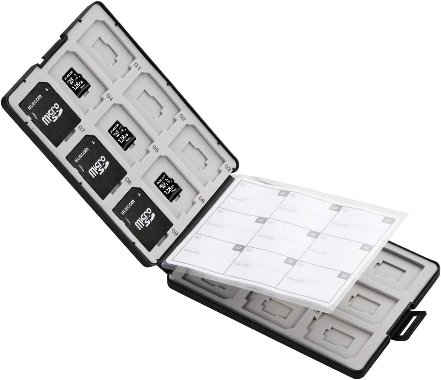 エレコム SD/microSDカードケース プラスチックタイプ CMC-SDCPP36