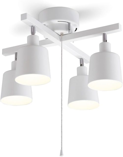 アイリスオーヤマ(IRIS OHYAMA) 4灯シーリングライト クロスタイプ プルスイッチ式 CE4LA-20C