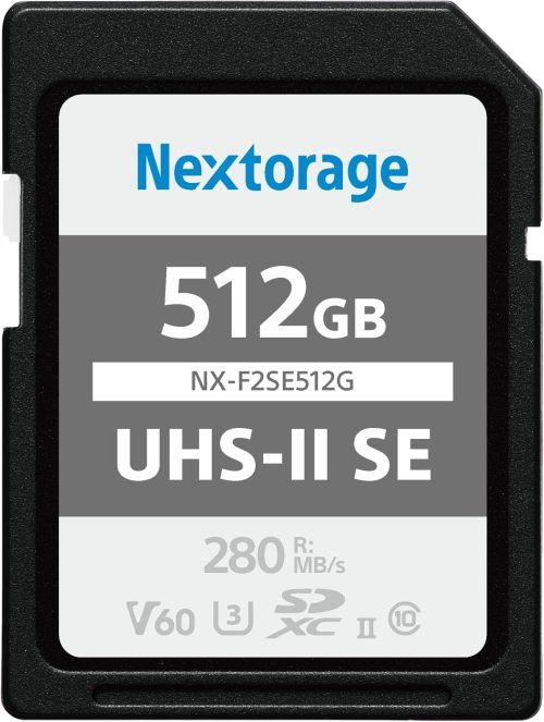 Nextorage SDXC UHS-II U3 V60 メモリーカード NX-F2SE512G
