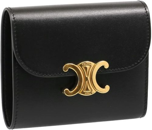 セリーヌ(CELINE) スモール フラップウォレット トリオンフ シャイニーカーフスキン