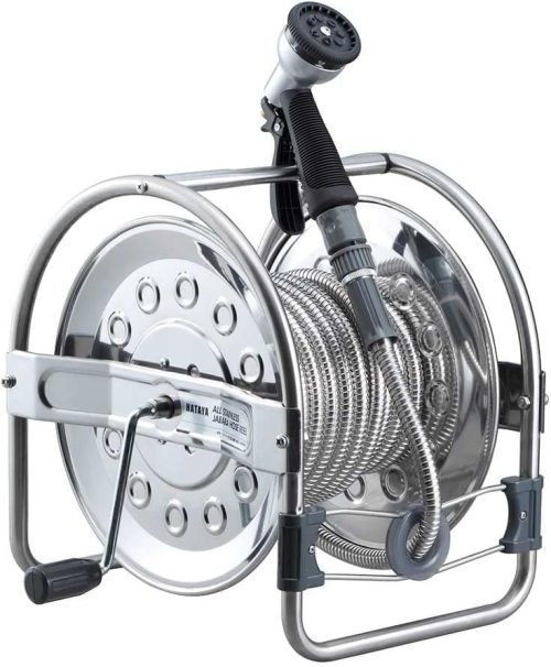 ハタヤ(HATAYA) オールステンレス蛇腹ホースリール SSD-15J