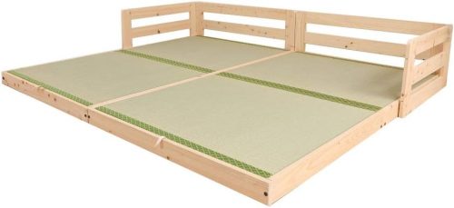 源ベッド 川の字畳ひのきロータイプベッド TCB281