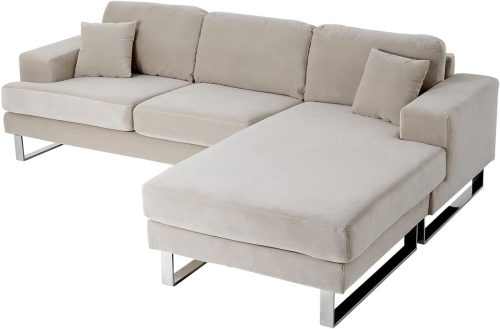 ロウヤ(LOWYA) ベルベット調3人掛けソファ HF3KJ_26SJK8