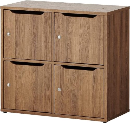 オフィスコム 鍵付きメールロッカー4人用 OC-CBML-WD02-4TU