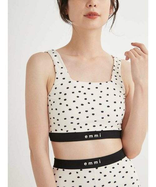 エミ(emmi) eco ドット柄ブラトップ