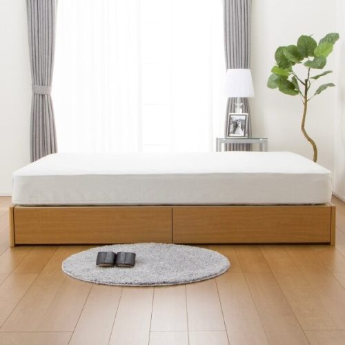 ニトリ(NITORI) ベッドフレーム K ヘッドレス 引出し有 5633260