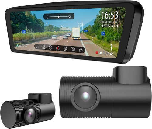 マックスウィン(MAXWIN) フロントカメラ分離式ミラー交換型9.88インチデジタルインナーミラーMDR-C003B2