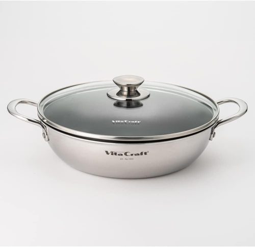 ビタクラフト(Vita Craft) テーブルパン ガラス蓋付き 26cm