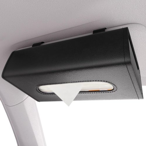 IROKOHA 箱ごと入る PU製 車用ティッシュケース