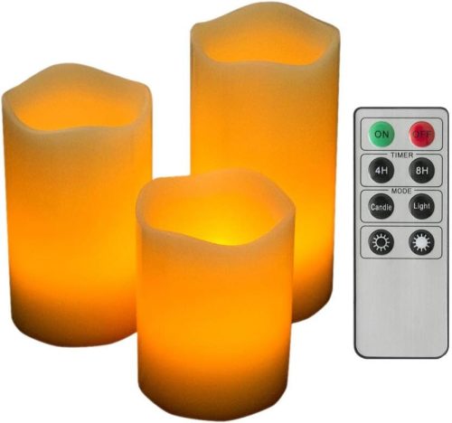 エアリゾームインテリア(Air Rhizome Interior) リモコン付きLEDキャンドルライト Norma 3個セット air-led-ca