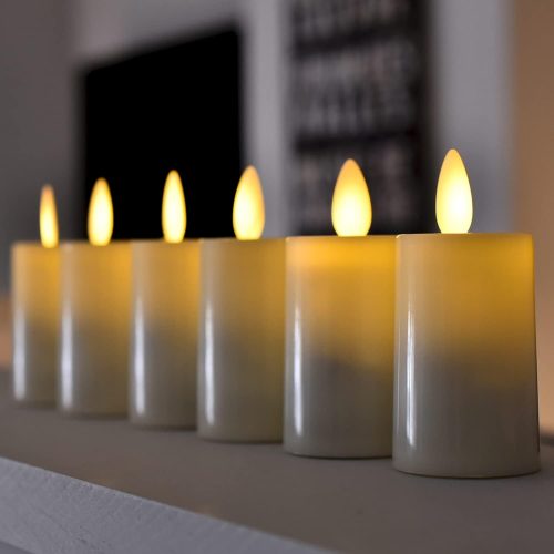 大河商事 LEDキャンドルライト LUFINE 揺らぐLEDキャンドル 6pcsセット lufine005