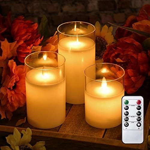 嘉明商事 電光ホーム LED キャンドルライト グラス入り 3個セット 電池式 kcdl-led-3set