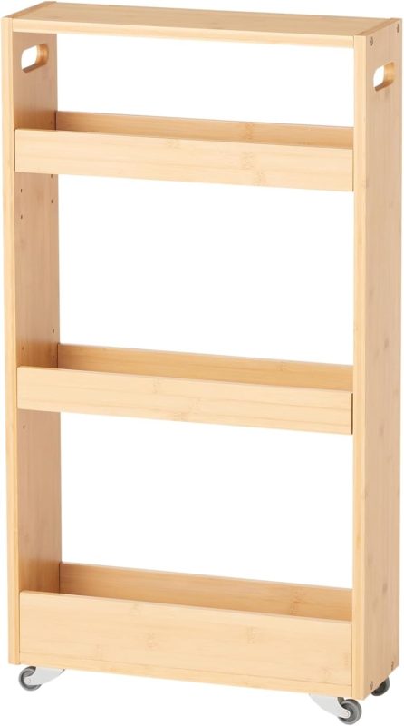 無印良品 竹材 スリムワゴン 大 83488383