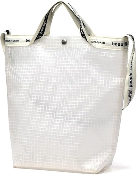 ビューティフルピープル(beautiful people) plaid vinyl logo tape shoulder bag