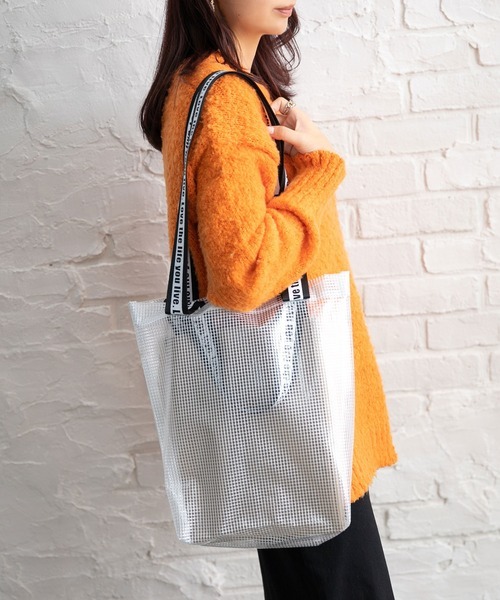 ニューリーミー(Newlyme) ターポリンロゴベルトトートバッグ